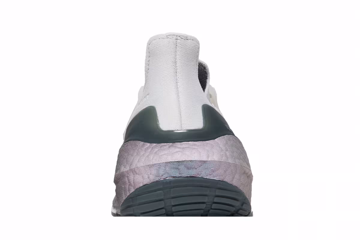 Adidas UltraBoost 21 J Crystal White Silver, view 8
