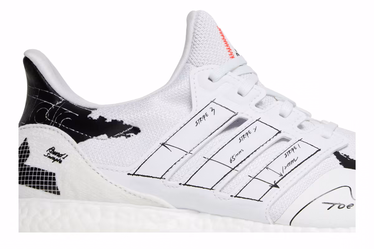 adidas UltraBoost Clima Schematic - White, view 3