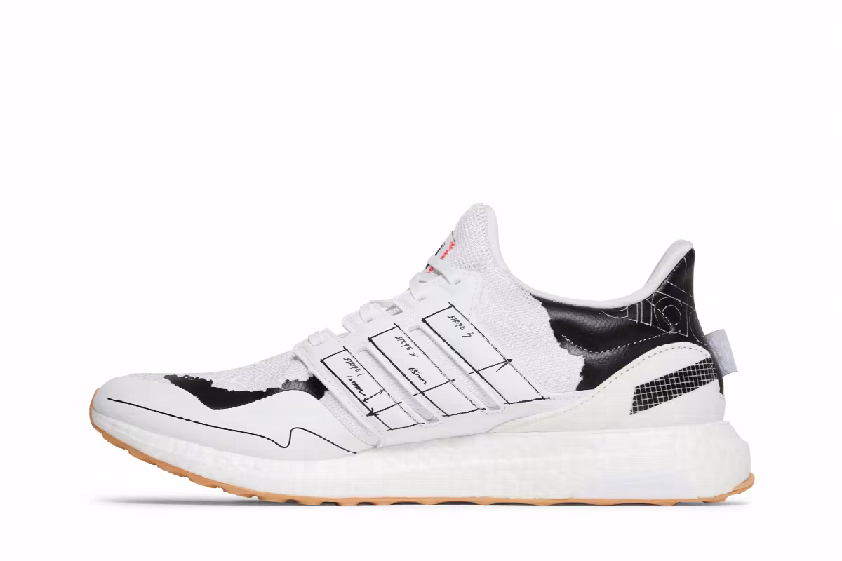 adidas UltraBoost Clima Schematic - White, view 4