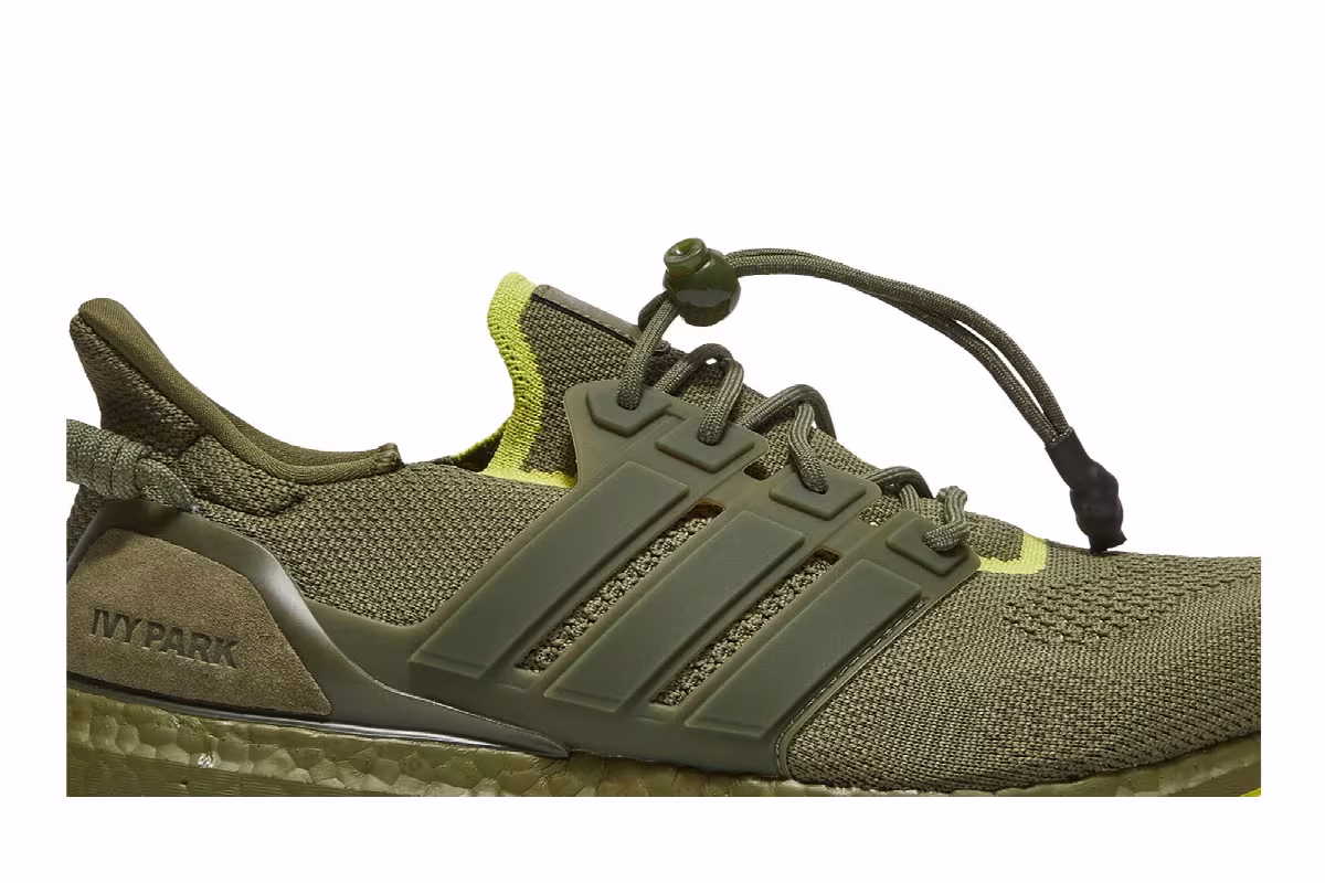 Ivy Park x Peloton x adidas UltraBoost OG Focus Olive, view 3