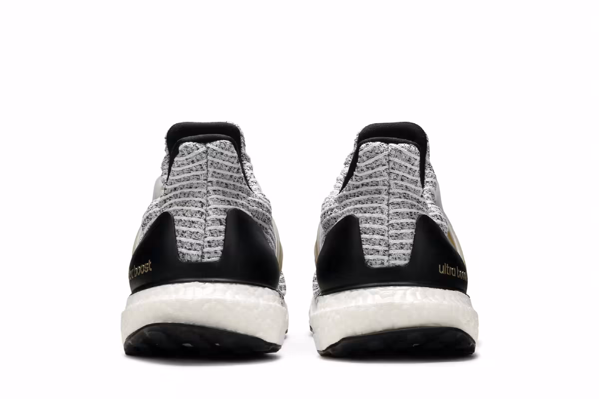 adidas UltraBoost White Gold Metallic, view 7