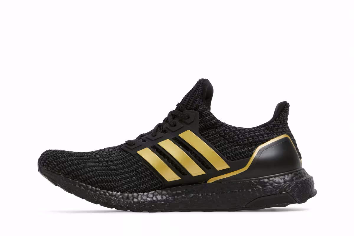 Adidas UltraBoost 4.0 DNA Black Matte Gold, view 4