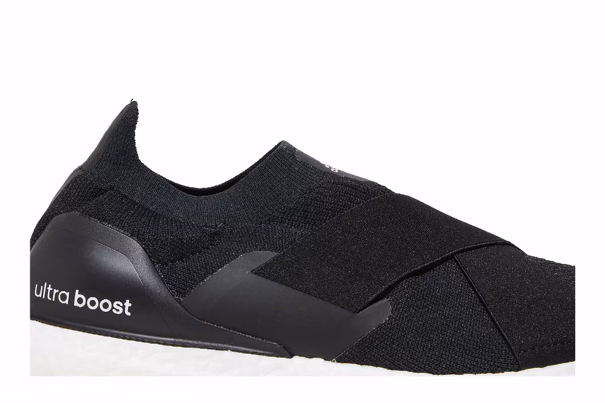 adidas Women's UltraBoost Slip-On DNA Black Acid Orange, view 3