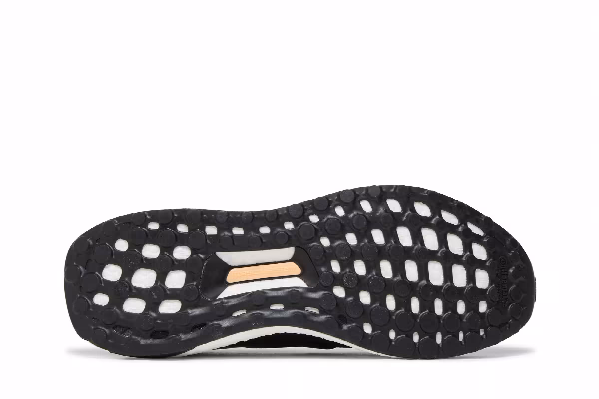 adidas Women's UltraBoost Slip-On DNA Black Acid Orange, view 5