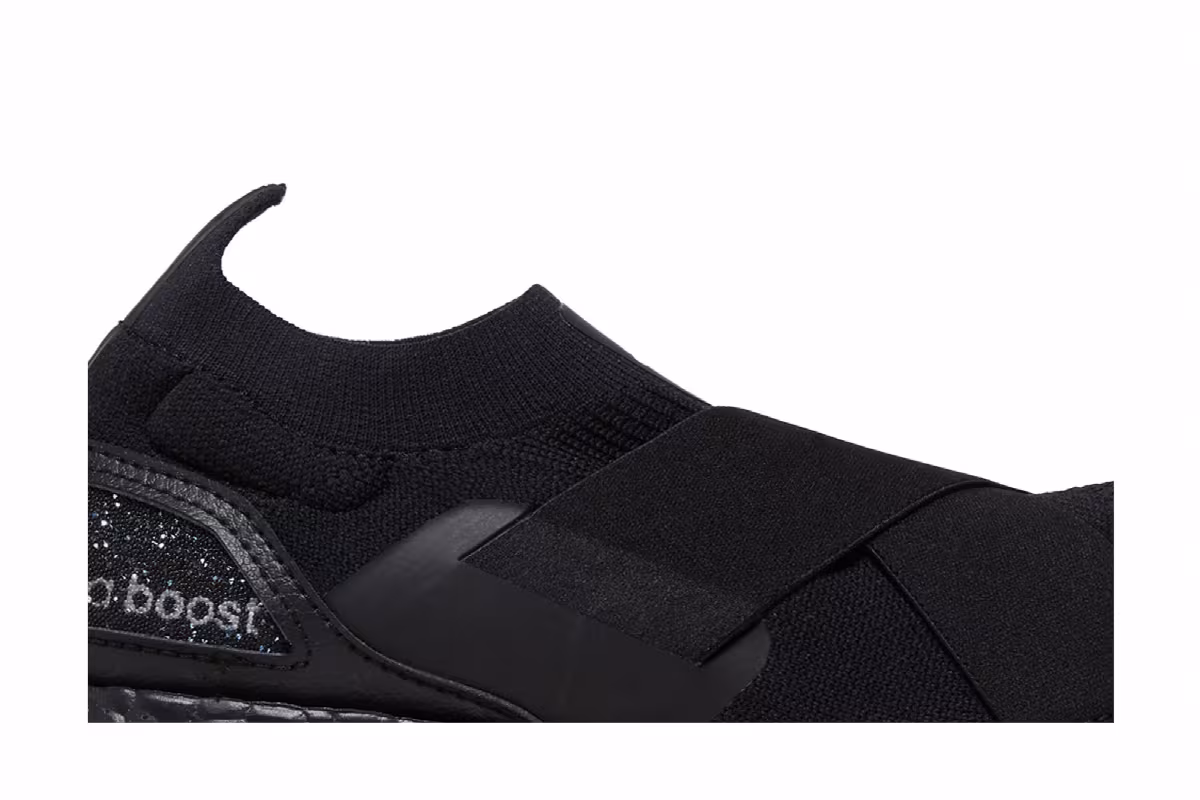 Swarovski x adidas Women's UltraBoost Slip-On DNA Triple Black, view 3