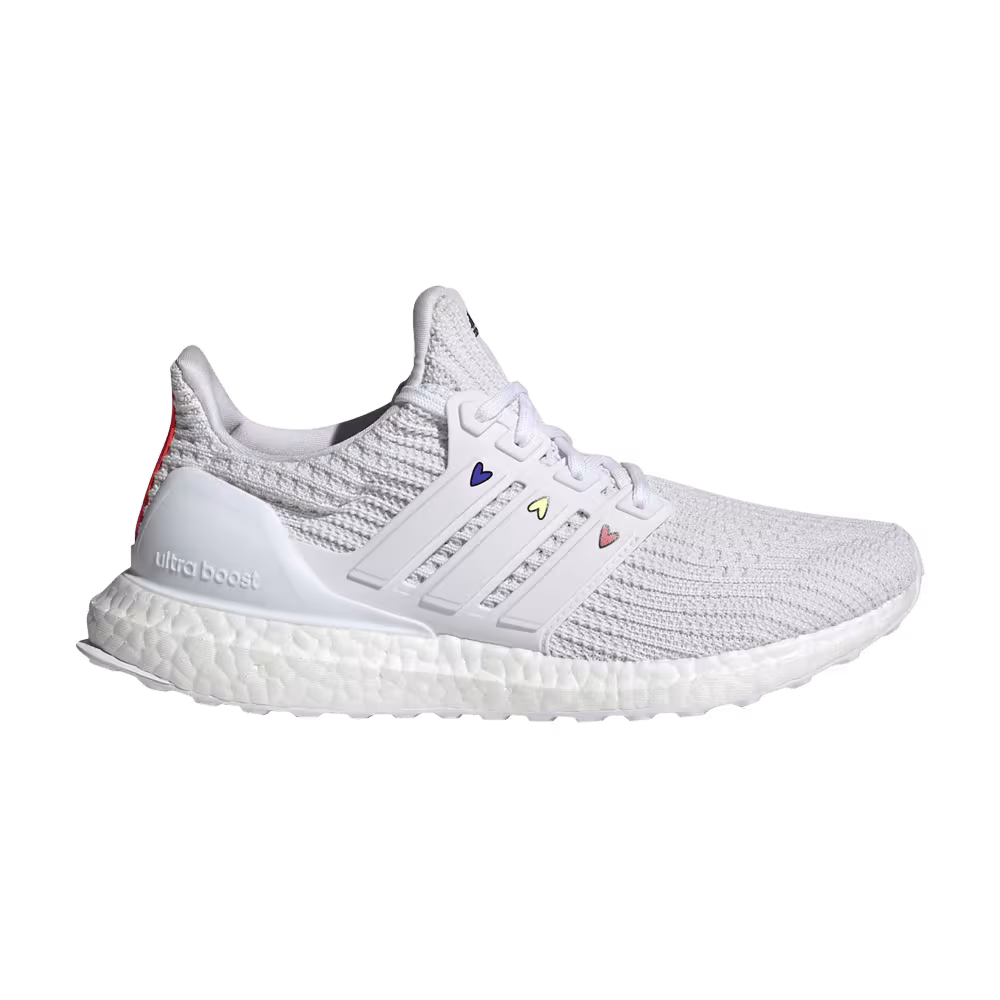 adidas Women's UltraBoost 4.0 DNA White Hearts