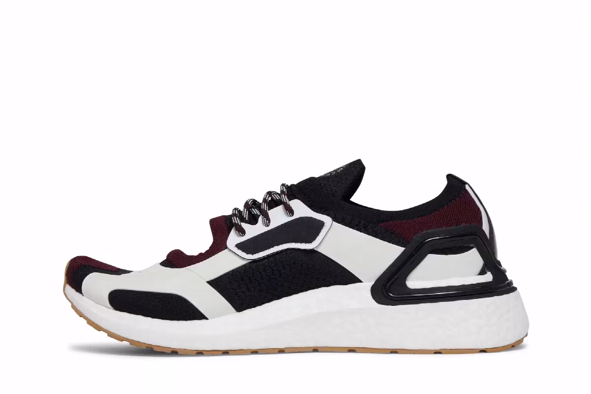 Stella McCartney x adidas Women's UltraBoost Sandal Black Maroon, view 4