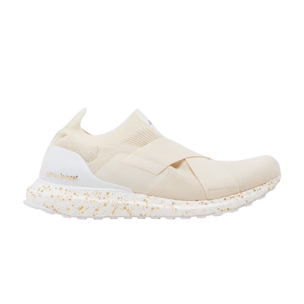 Adidas Women's UltraBoost Slip-On DNA Wonder White Gold Metallic