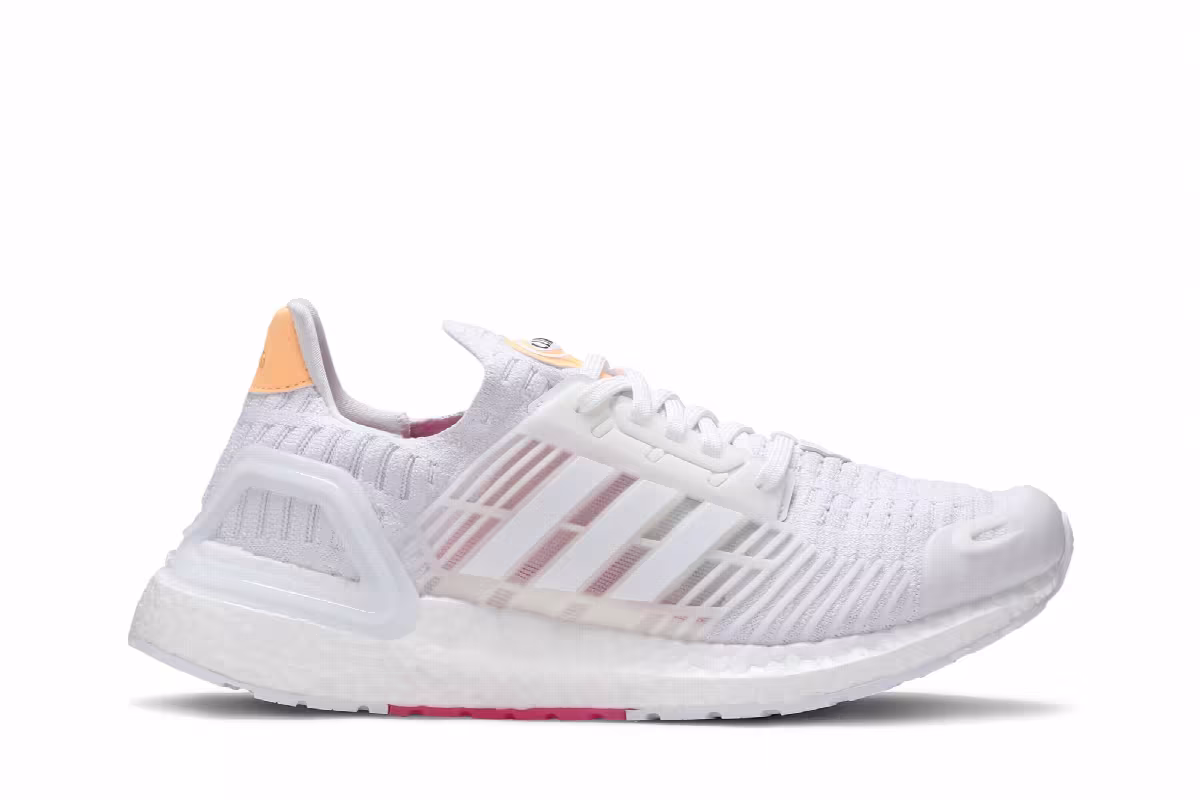adidas Women's UltraBoost DNA CC_1 White Acid Orange, view 2