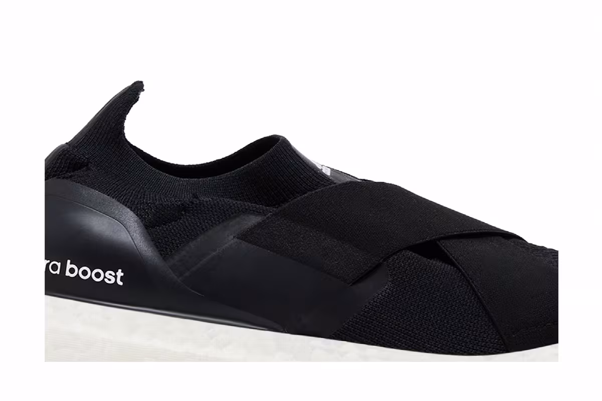 adidas Women's UltraBoost Slip-On DNA Black Hazy Sky, view 3