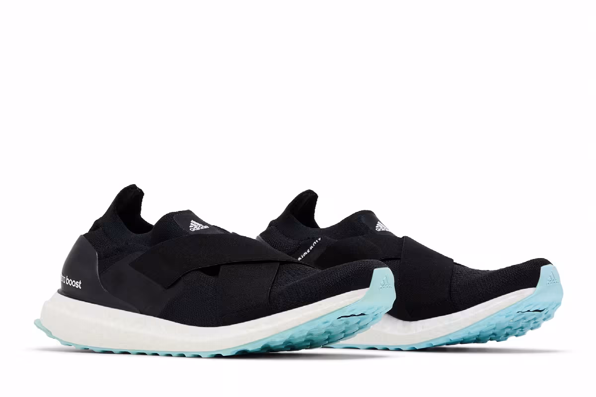 adidas Women's UltraBoost Slip-On DNA Black Hazy Sky, view 9
