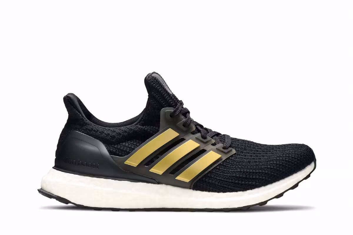 Adidas Women's Ultraboost 4.0 DNA Black Gold Metallic, view 2