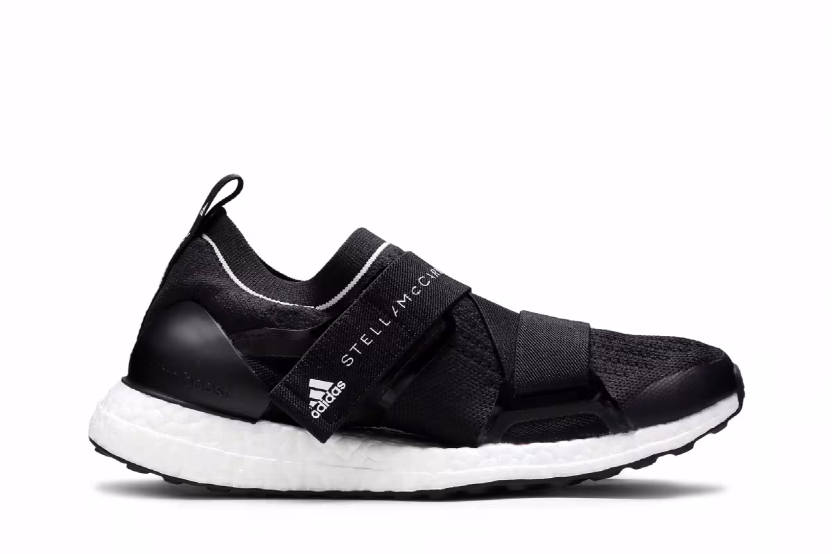 Stella McCartney x adidas Women's UltraBoost X Black White, view 2