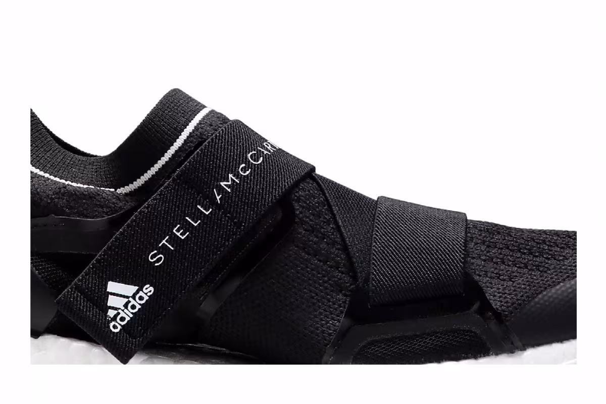 Stella McCartney x adidas Women's UltraBoost X Black White, view 3