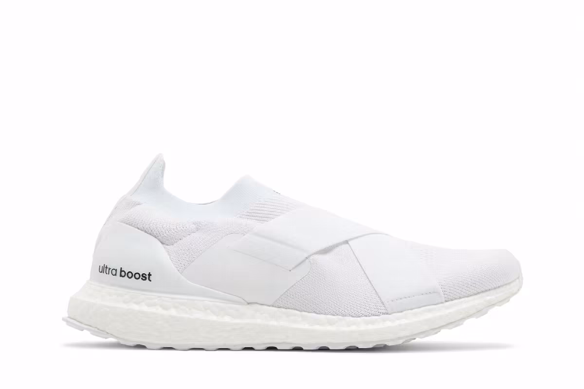 adidas Women's UltraBoost Slip-On DNA White Acid Orange, view 2