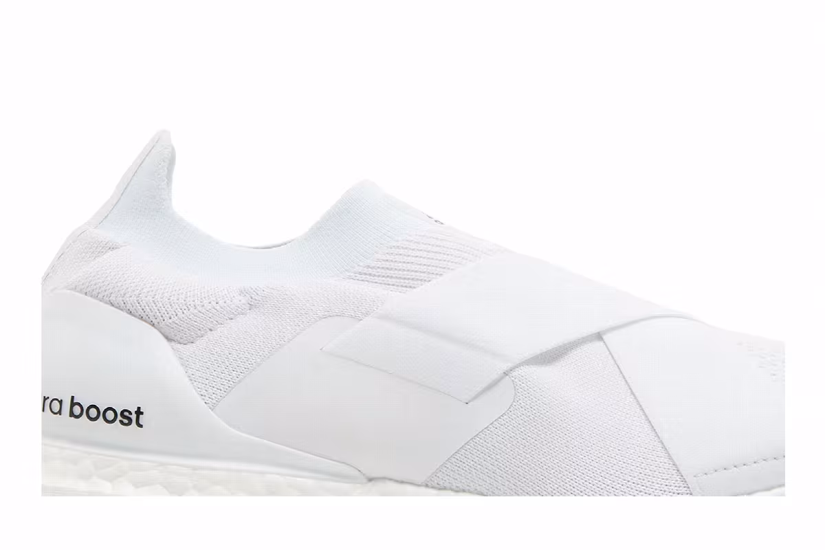 adidas Women's UltraBoost Slip-On DNA White Acid Orange, view 3