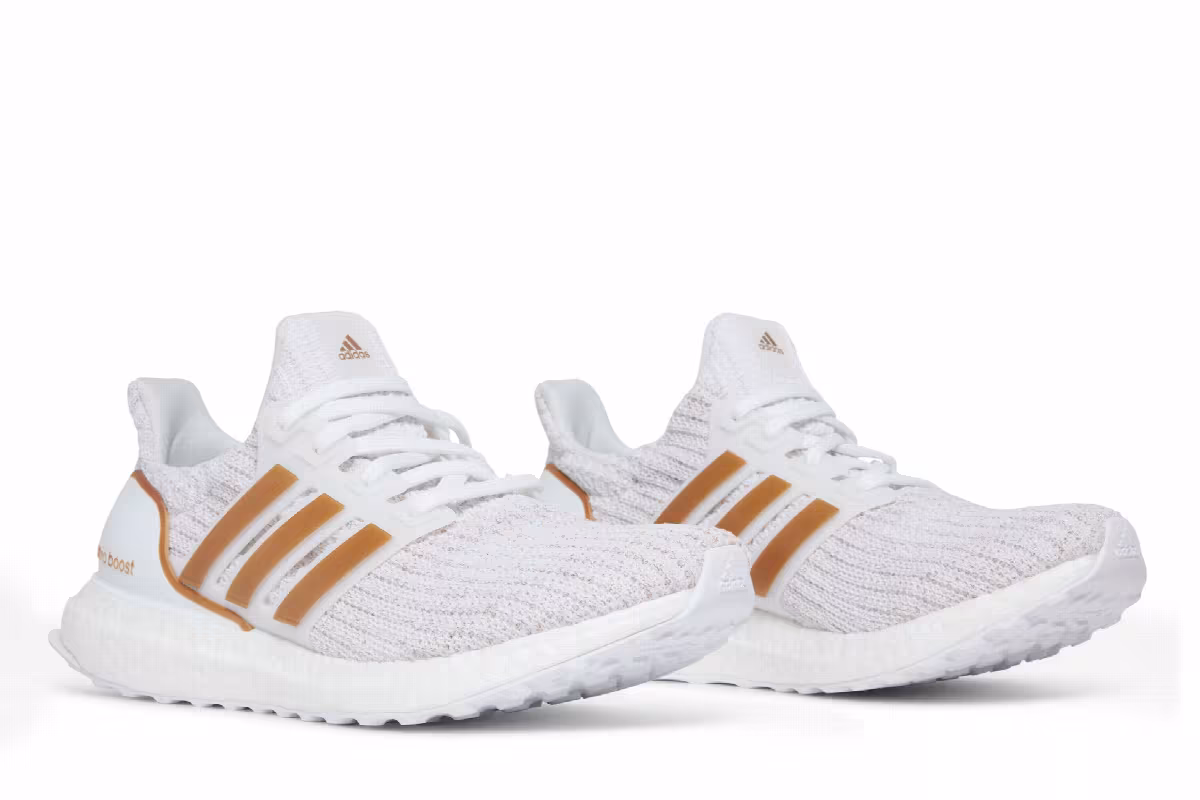 Adidas Women's UltraBoost 4.0 DNA Wide White Copper Metallic, view 9