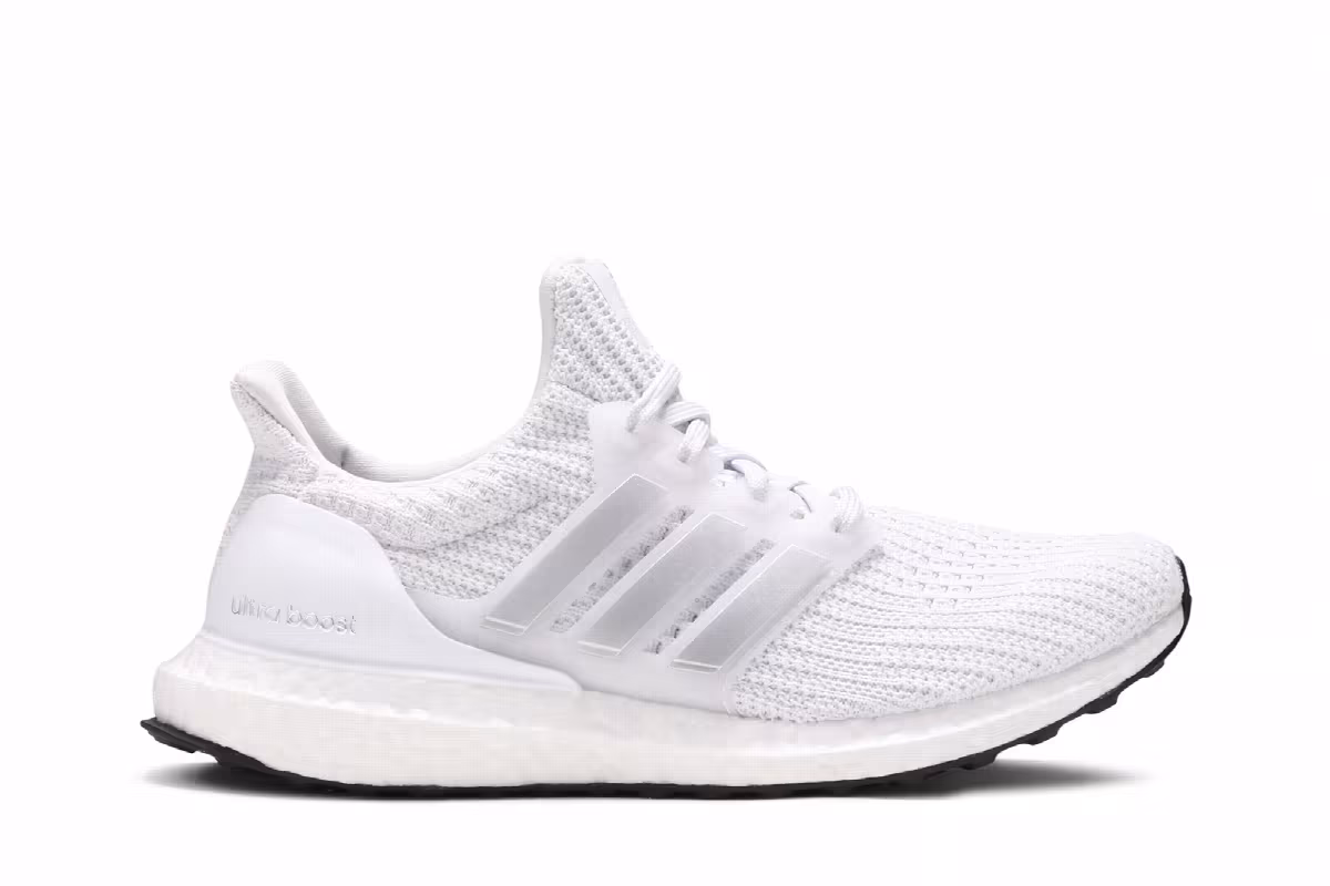 adidas Women's UltraBoost 4.0 DNA White Silver Metallic, view 2