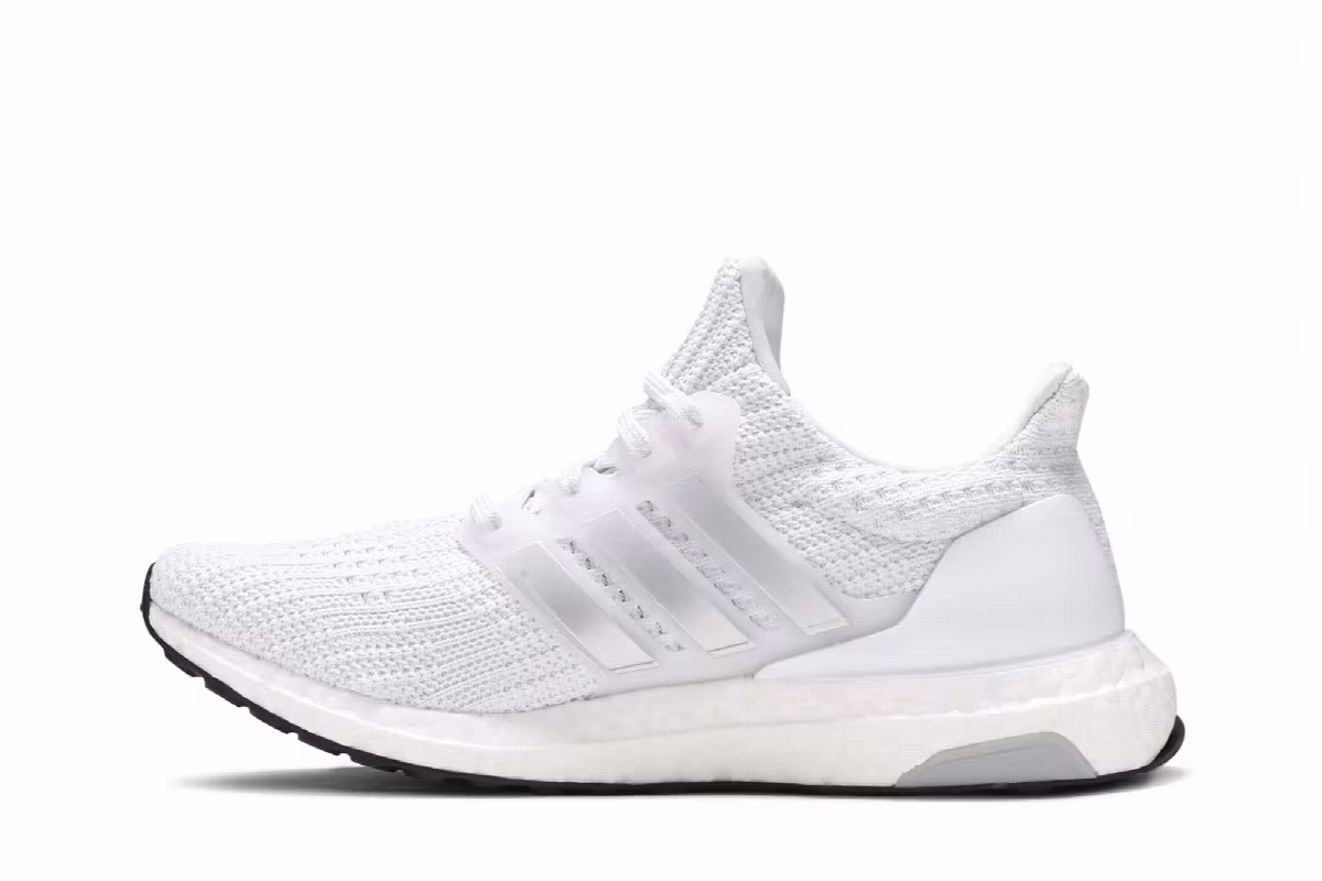 adidas Women's UltraBoost 4.0 DNA White Silver Metallic, view 4