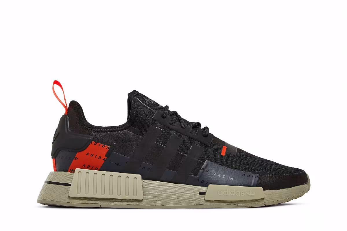 Adidas NMD_R1 Black Solar Red, view 2