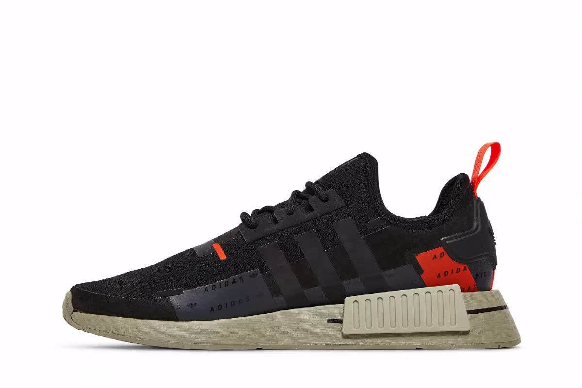 Adidas NMD_R1 Black Solar Red, view 4