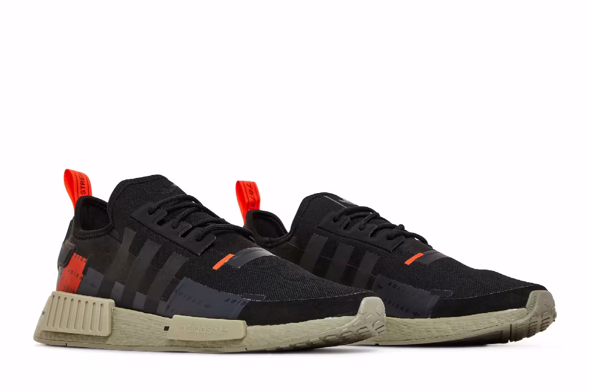 Adidas NMD_R1 Black Solar Red, view 9