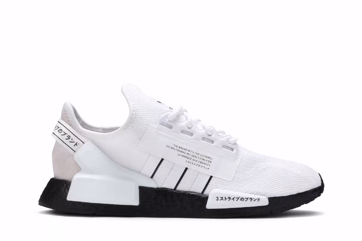adidas NMD_R1 V2 White Black, view 2