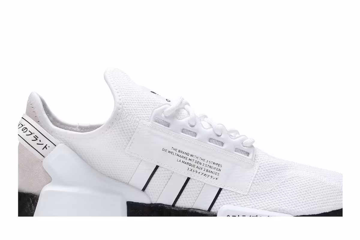 adidas NMD_R1 V2 White Black, view 3