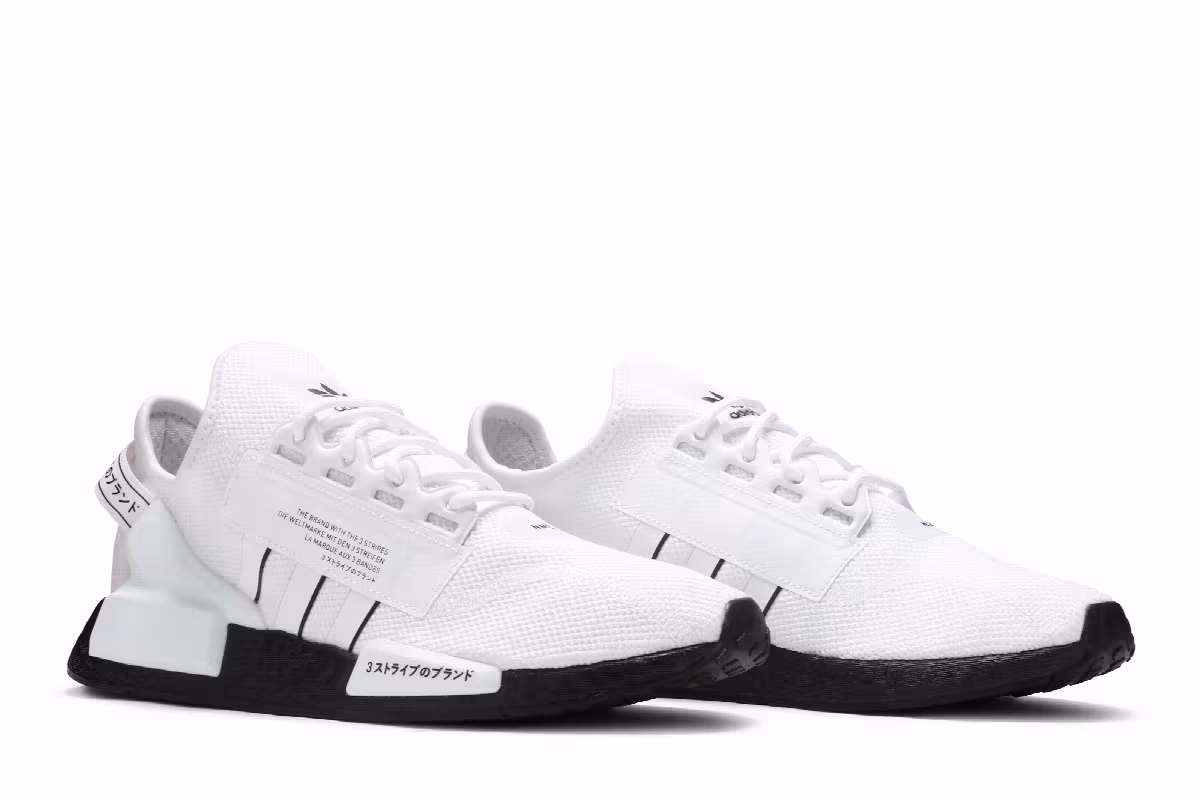 adidas NMD_R1 V2 White Black, view 9