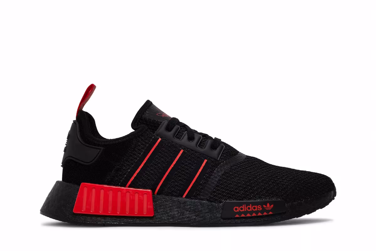adidas NMD_R1 Core Black Red, view 2