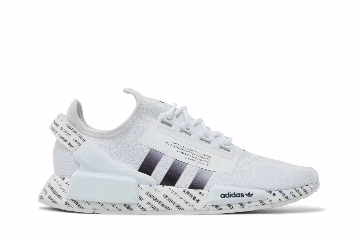 adidas NMD_R1 V2 Script - White, view 2
