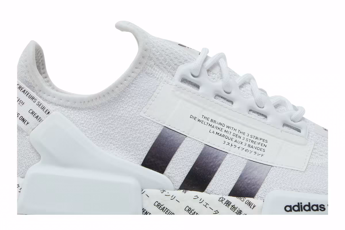 adidas NMD_R1 V2 Script - White, view 3