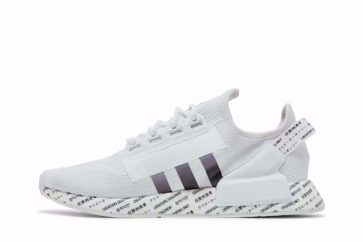 adidas NMD_R1 V2 Script - White, view 4