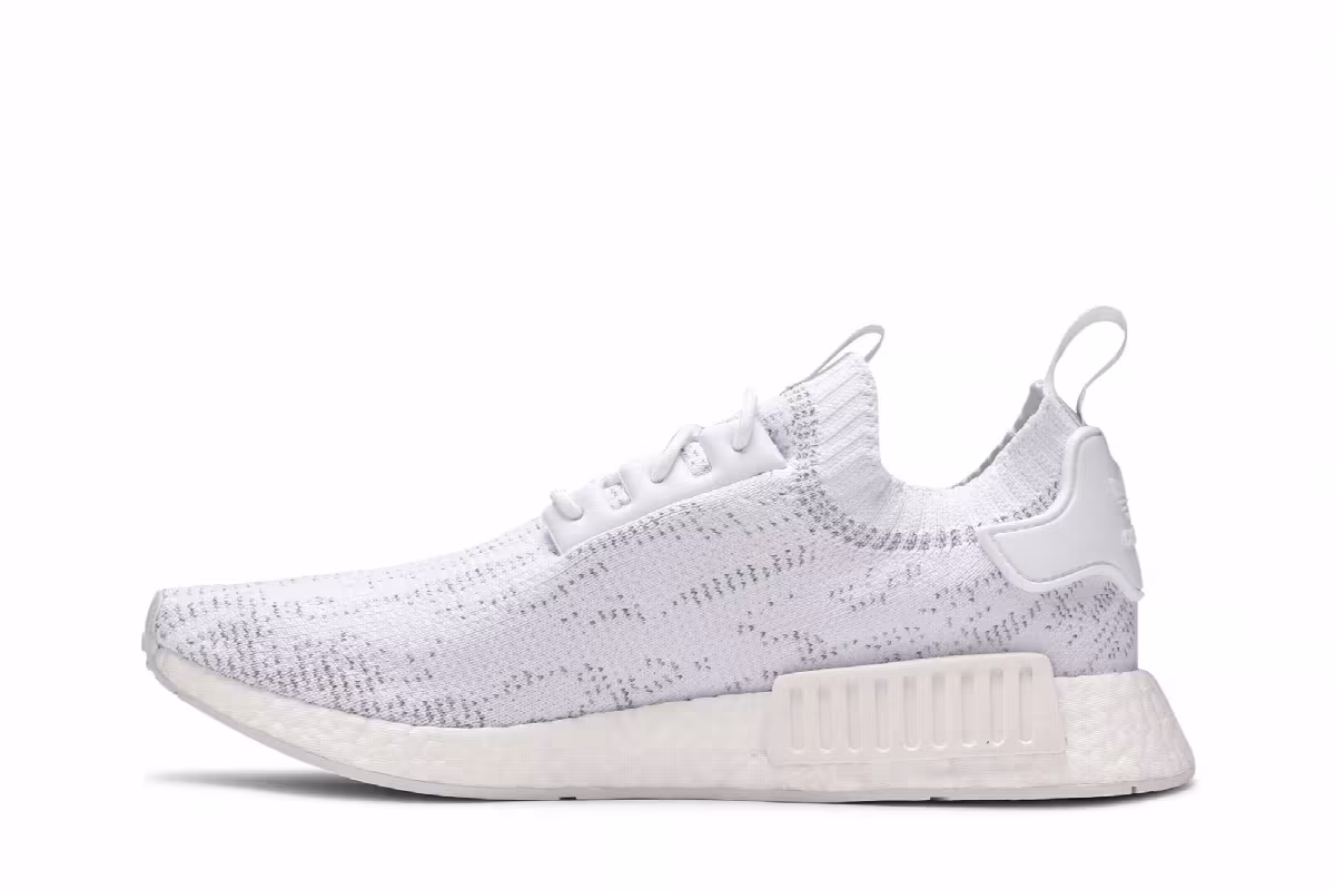 adidas NMD_R1 Primeknit Cloud White, view 4