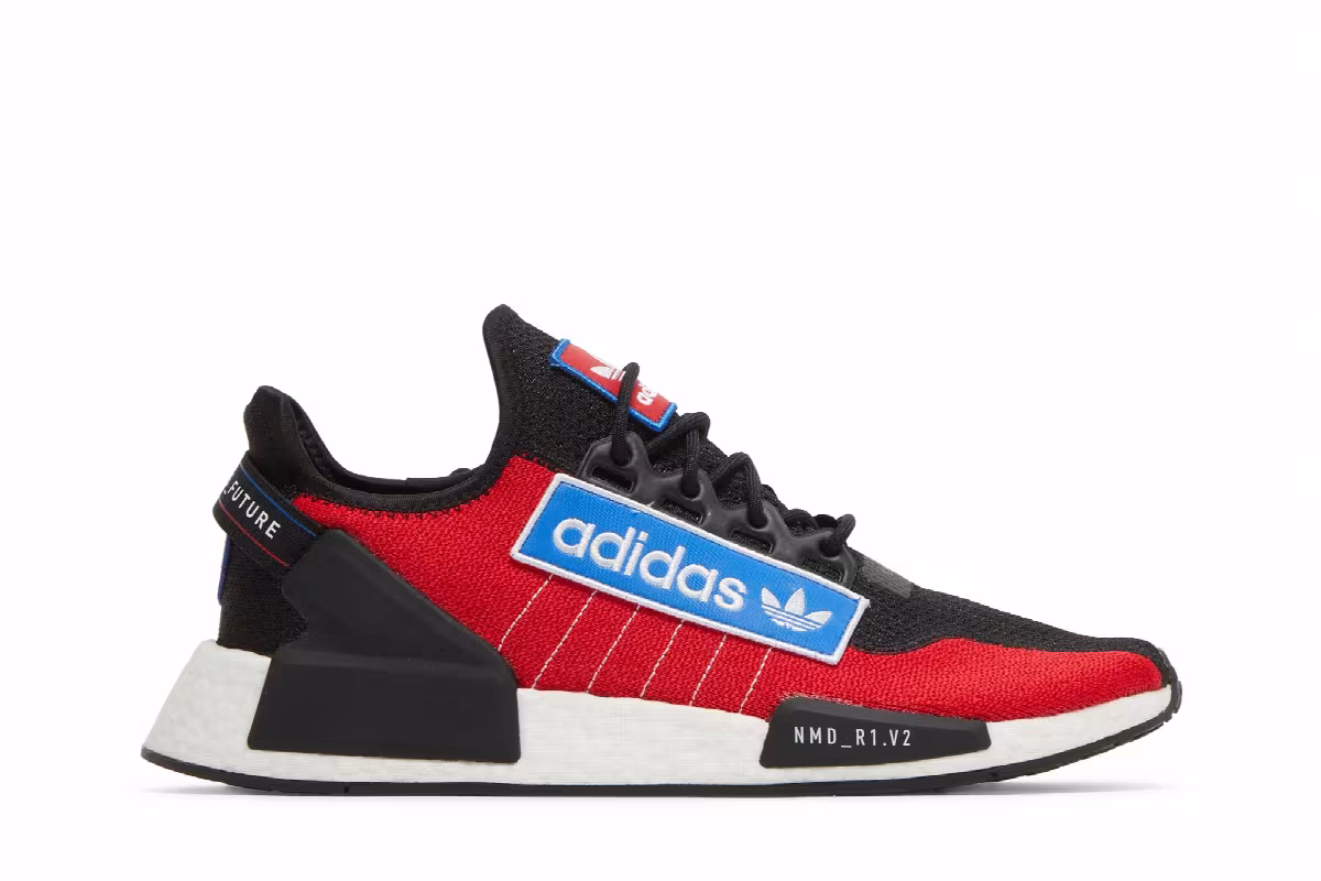adidas NMD_R1 V2 Logo Patch - Team Power Red, view 2