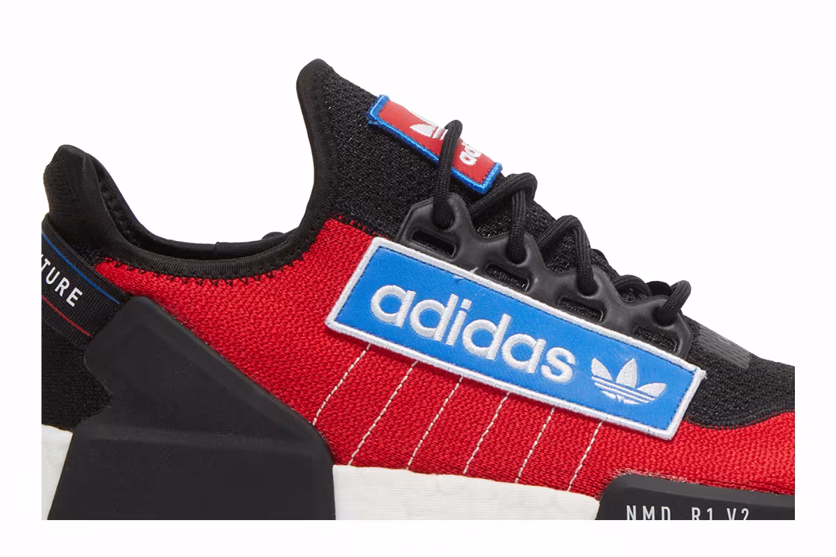 adidas NMD_R1 V2 Logo Patch - Team Power Red, view 3
