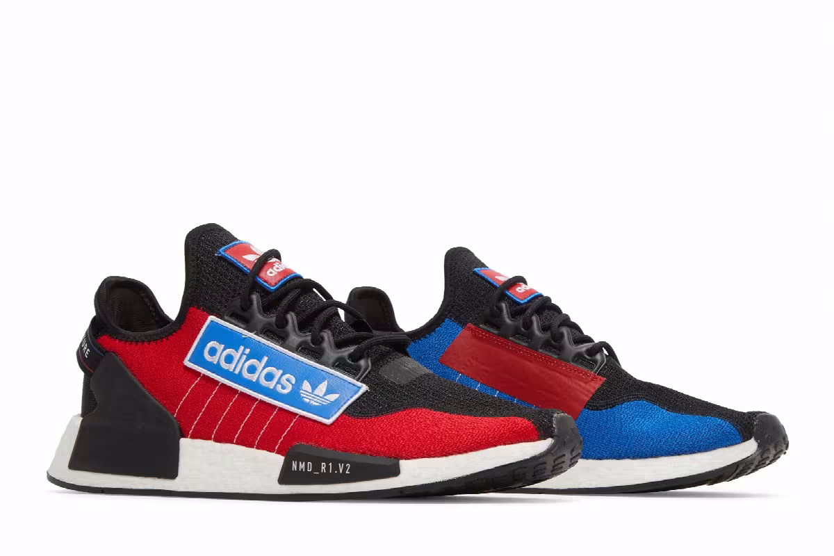 adidas NMD_R1 V2 Logo Patch - Team Power Red, view 9