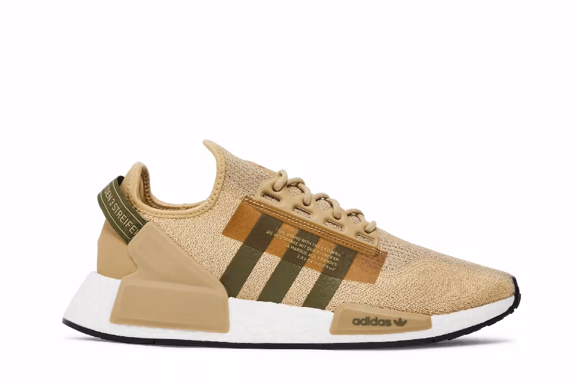 adidas NMD_R1 V2 Beige Tone Focus Olive, view 2