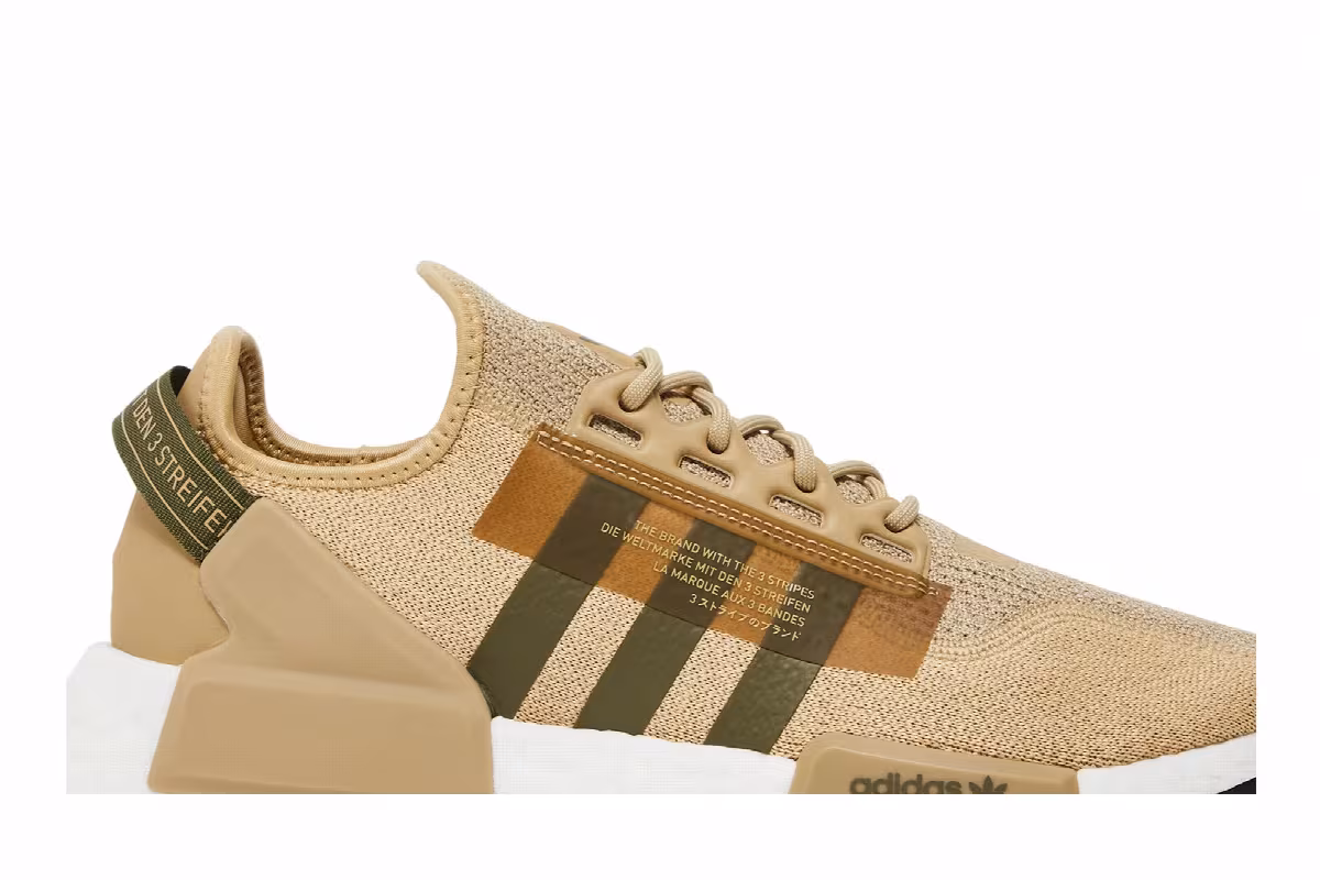 adidas NMD_R1 V2 Beige Tone Focus Olive, view 3