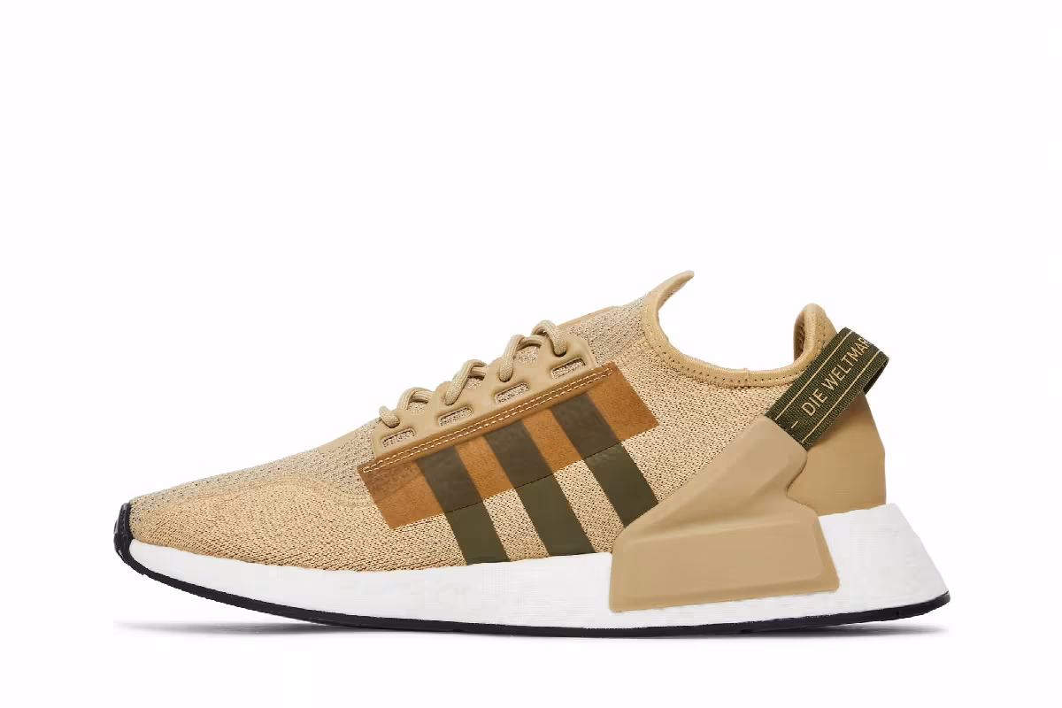 adidas NMD_R1 V2 Beige Tone Focus Olive, view 4