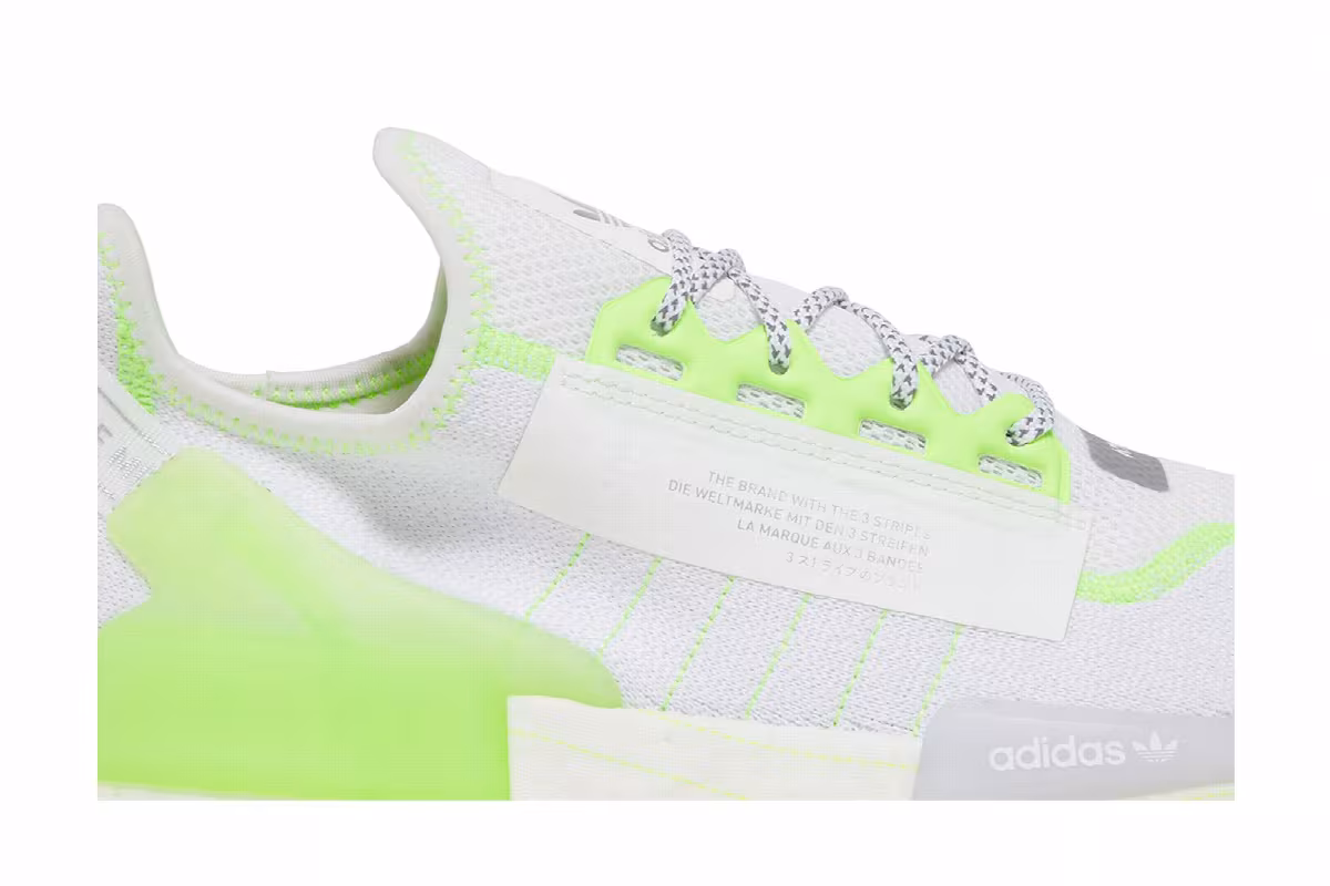 adidas NMD_R1 V2 White Signal Green, view 3