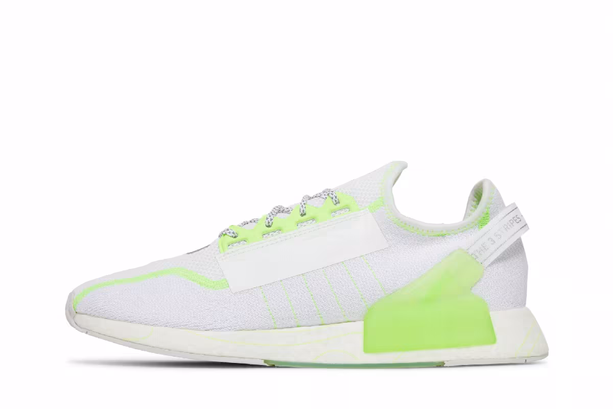 adidas NMD_R1 V2 White Signal Green, view 4