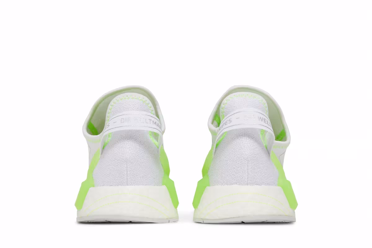 adidas NMD_R1 V2 White Signal Green, view 7