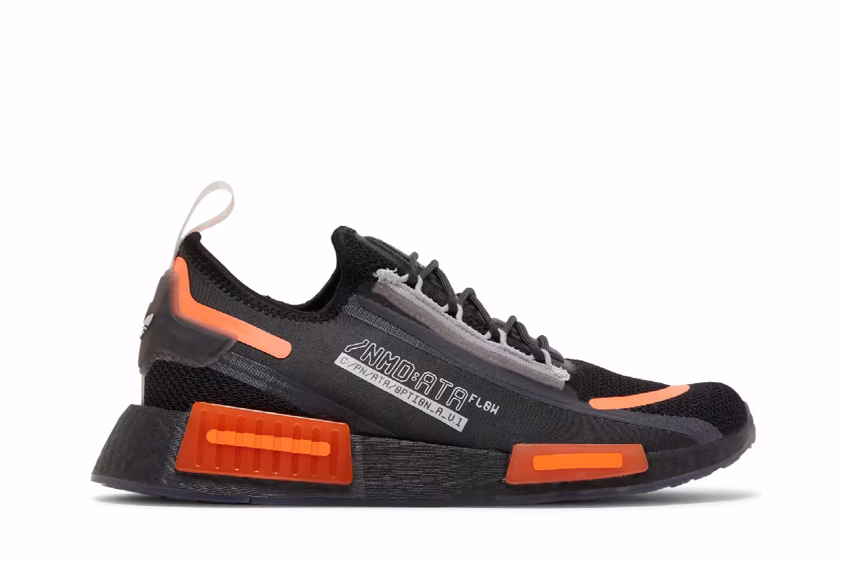 Adidas NMD_R1 Spectoo Black Team Solar Orange, view 2