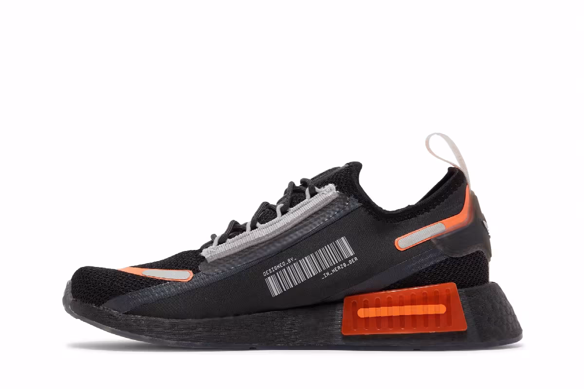Adidas NMD_R1 Spectoo Black Team Solar Orange, view 4