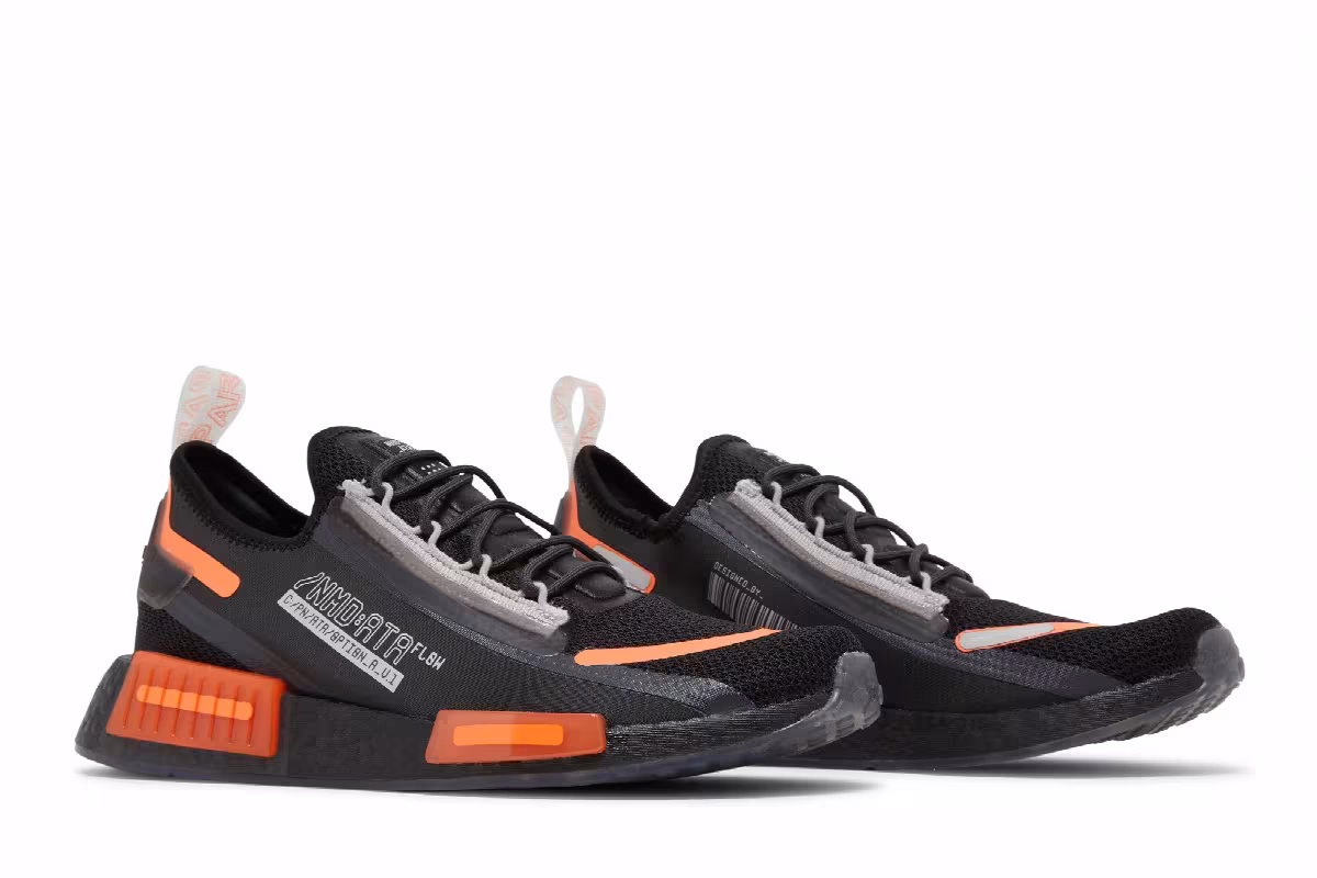 Adidas NMD_R1 Spectoo Black Team Solar Orange, view 9