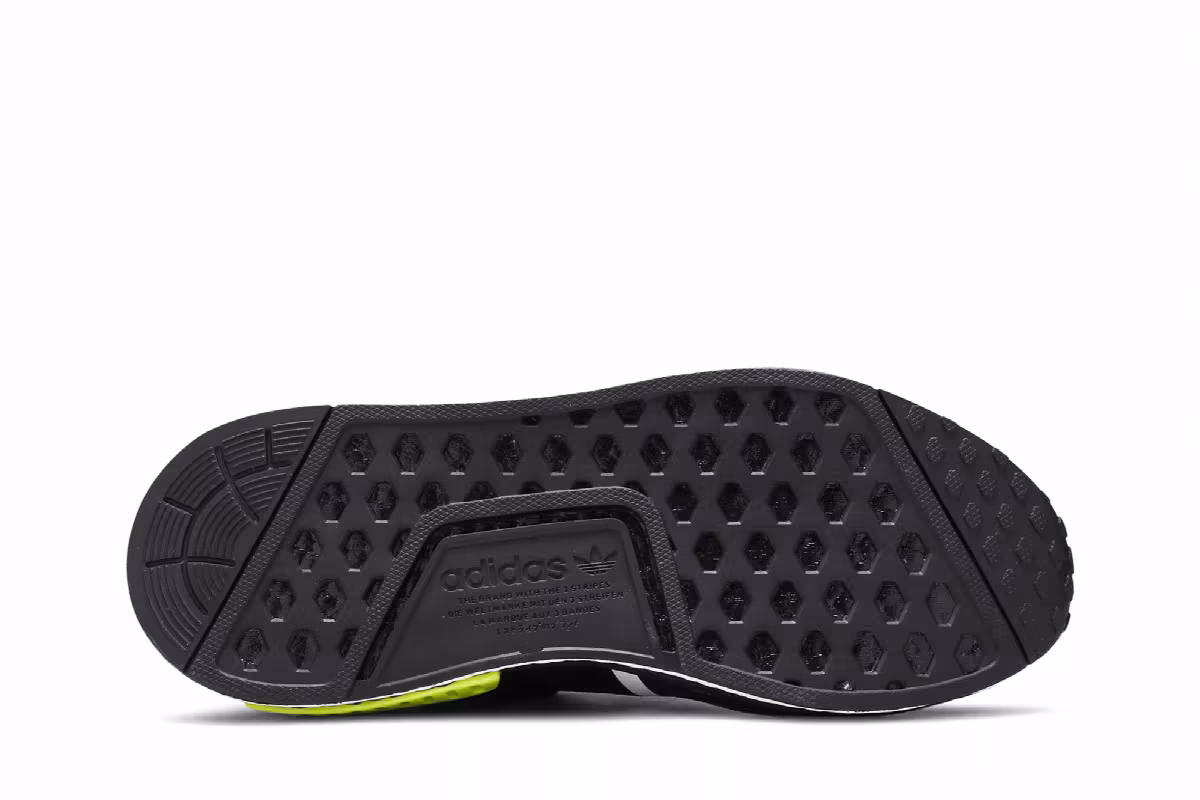 adidas NMD_R1 Black Solar Yellow, view 5
