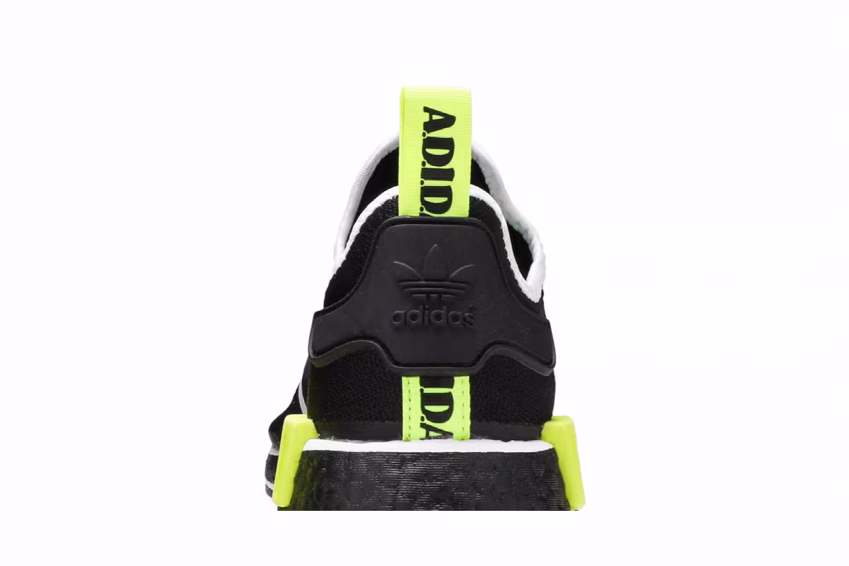 adidas NMD_R1 Black Solar Yellow, view 8