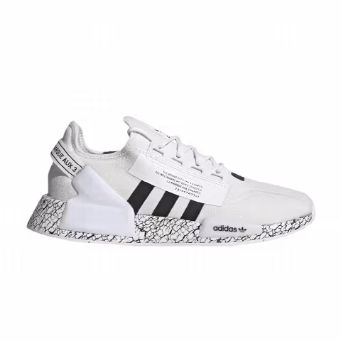 Adidas NMD_R1 V2 'Crackled - White Black'