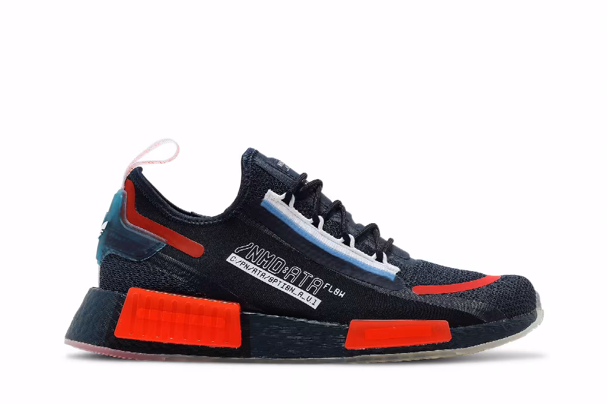 Adidas NMD_R1 Spectoo Crew Navy Solar Red, view 2